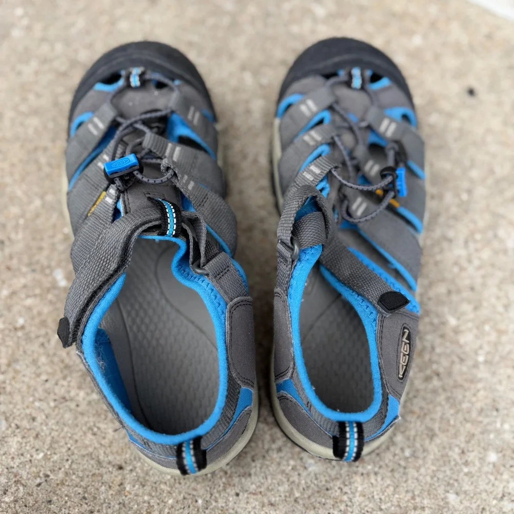 KEEN Newport H2 Mens Sz 6 Grey Blue Washable Sport Hiking Sandals 1022839